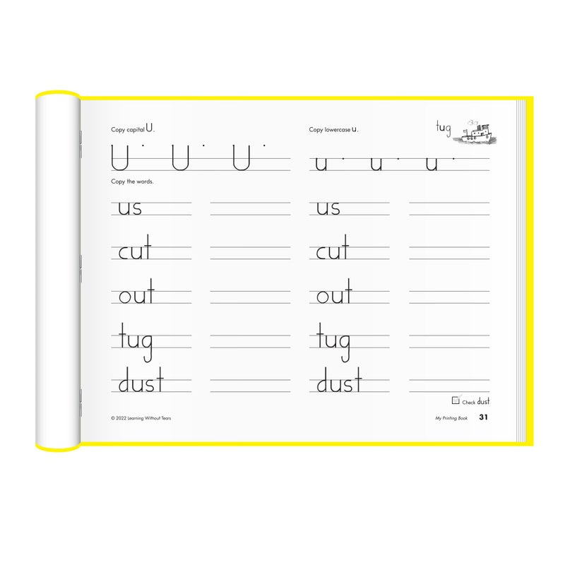 Learning Without Tears My Printing Book Student Workbook, Age 6+, 1st Grade+, Handwriting Practice, Writing Book, School & Home, Language Arts, Tutoring, Sensory - Image 3